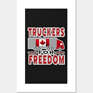 TRUCKERS FOR FREEDOM CONVOY TO OTTAWA CANADA JANUARY 29 2022 RED Posters and Art